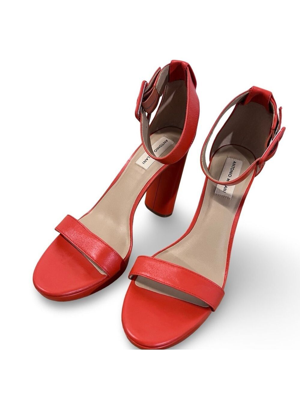 NWOB $118 Antonio Melani
Caci Leather Ankle Wrap Dress Sandals - Picture 3 of 7